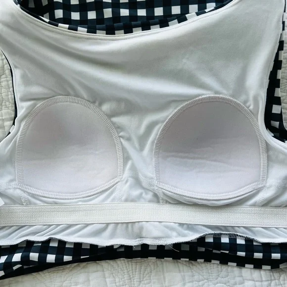 Lime Ricki Gingham Knotted Crop Top - Picture 4 of 5